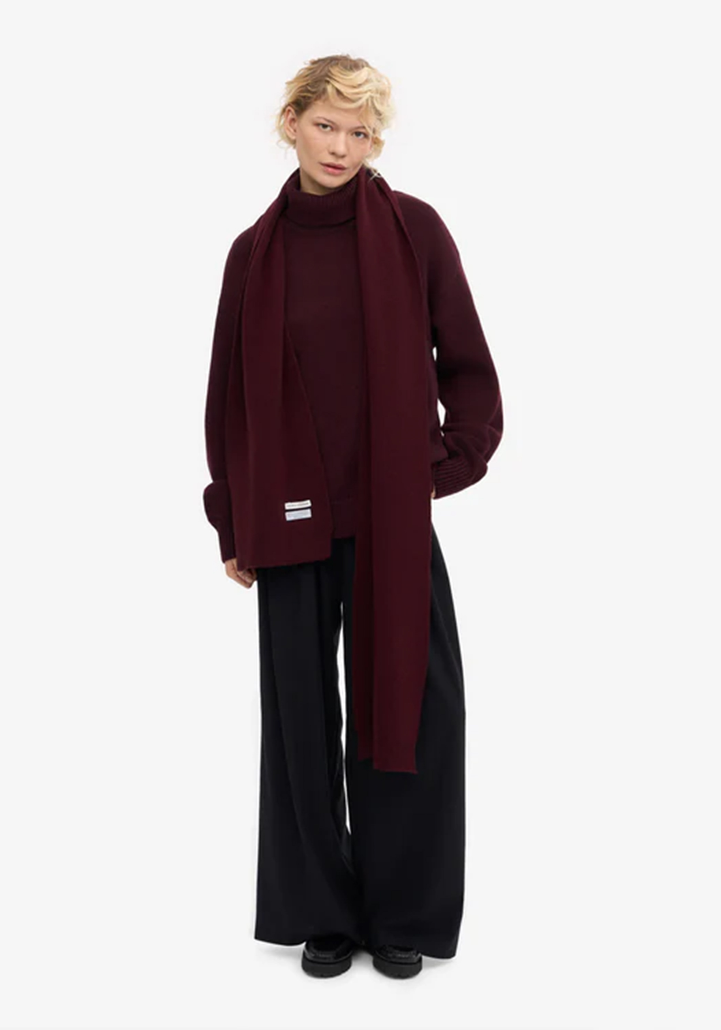 Colorful Standard Merino-Wollschal Oxblood Red