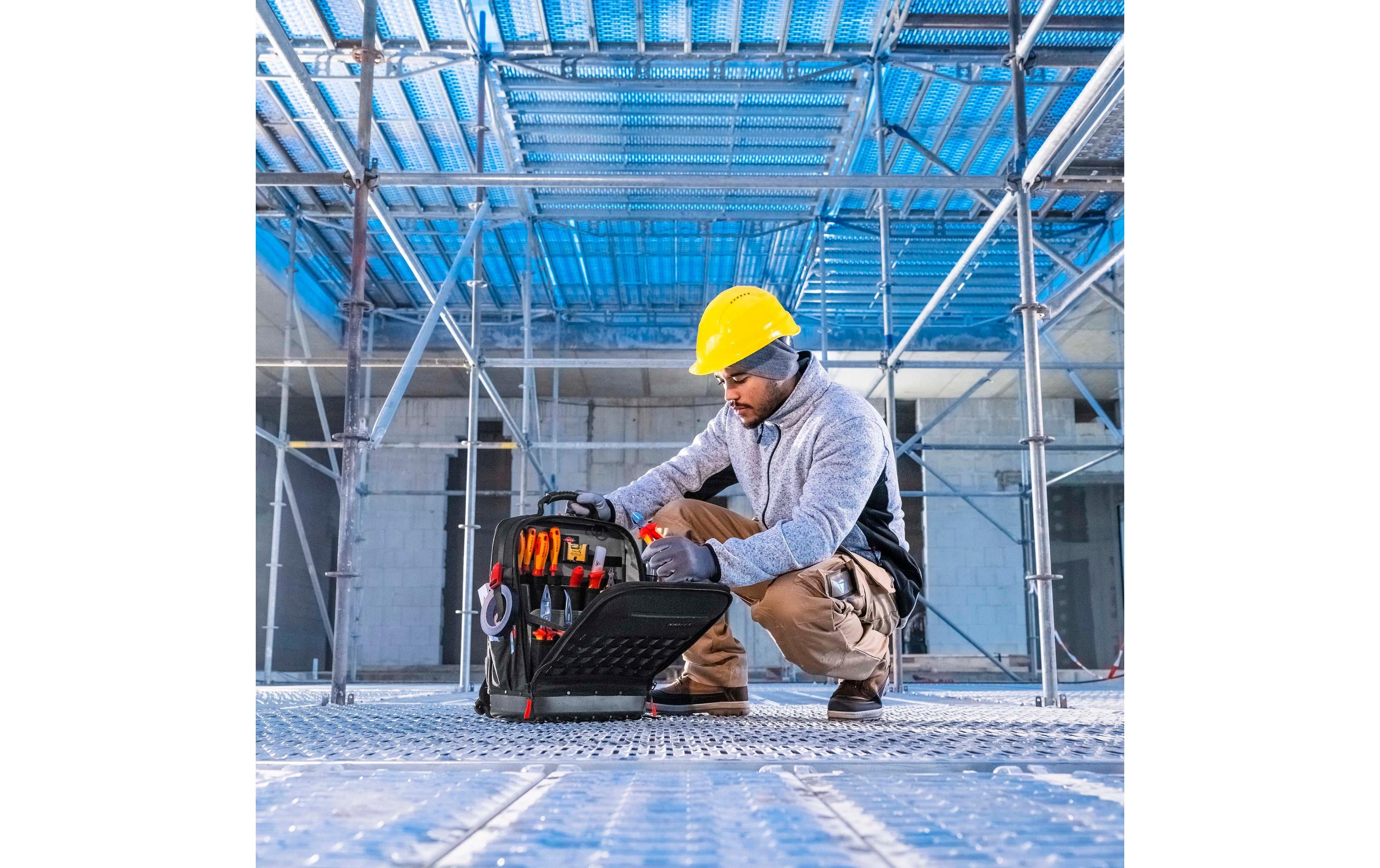 Werkzeugrucksack Modular X18, leer<br>Werkzeugrucksack mit komplett aufklappbarer Vorder- und Rückseite