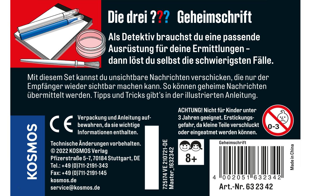 Experimentierkasten Die drei ??? GeheimschriftDetektiv-Set in cooler Metalldose