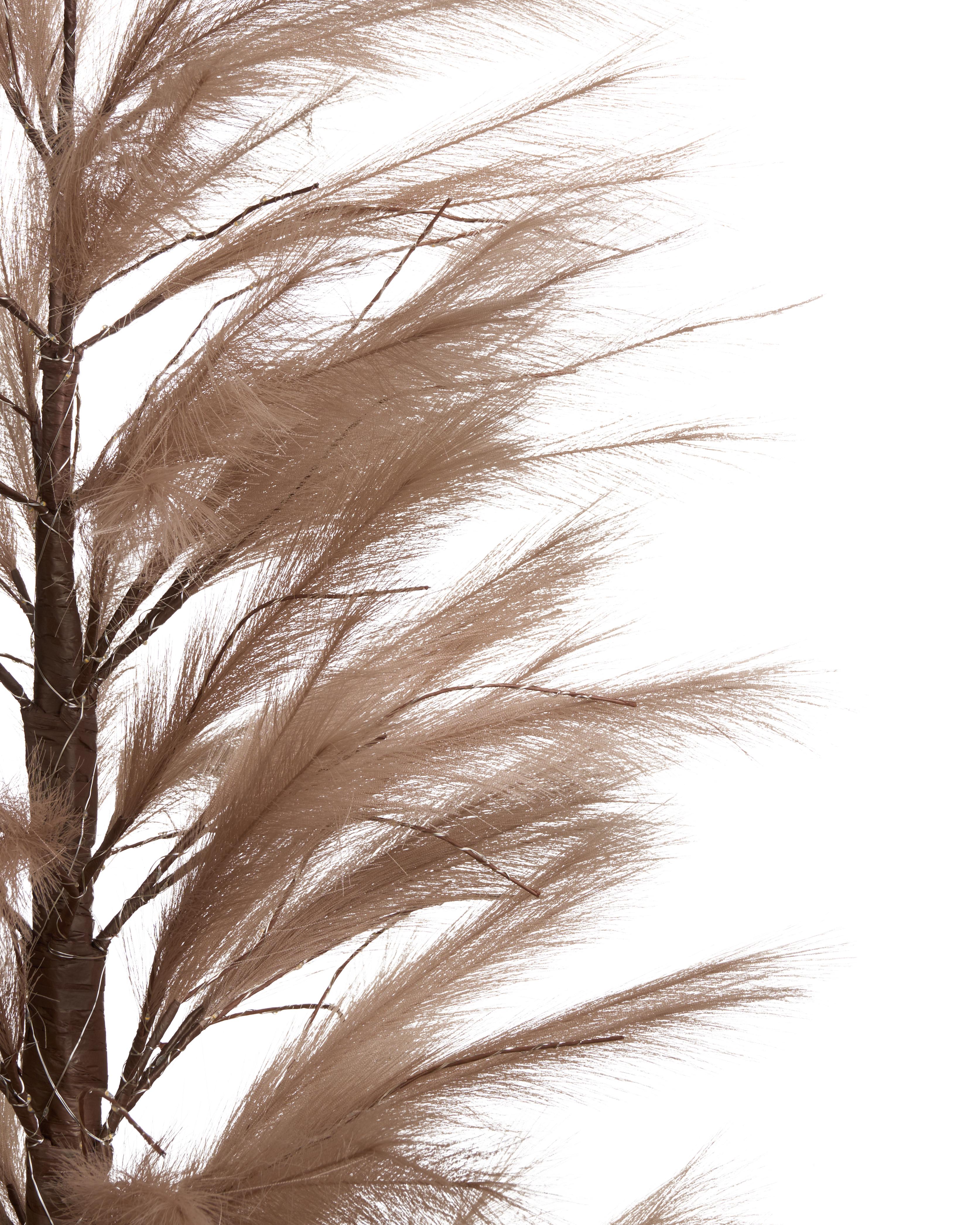 Buitendecoratie LED HAUGANES Kerstboom 190 cm Beige