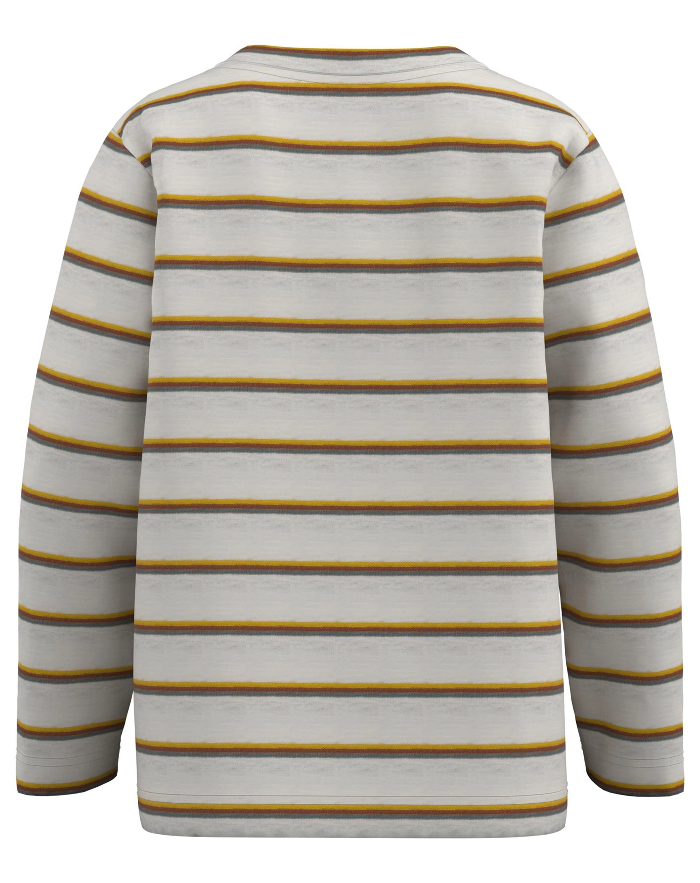 Jersey-Langarmshirt NMMOLANDER STRIPED in white alyssum