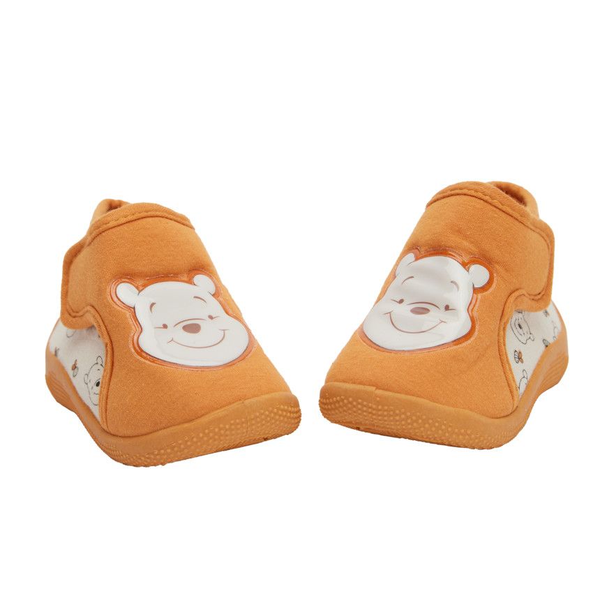 Chaussons bottillons imprimé Winnie l'Ourson pour bébé - Marron