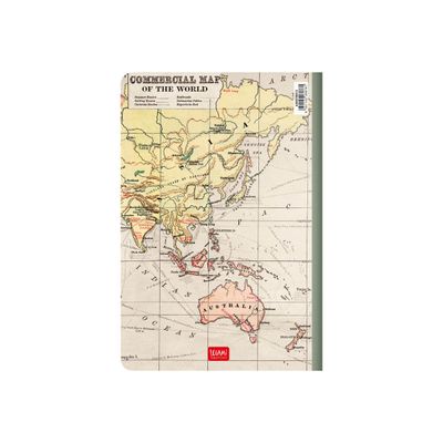 LEGAMI Travel moyenne A5 - Cahier de notes - relié - 142 x 210 mm - 40 feuilles / 80 pages - blanc - ligné