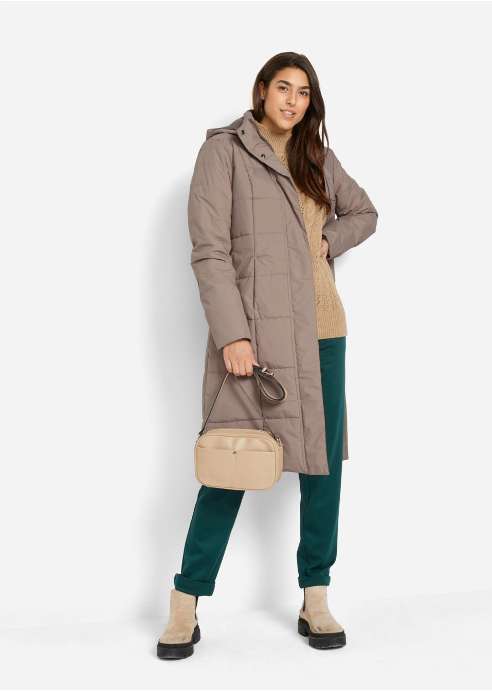 Manteau matelassé avec capuche amovible
