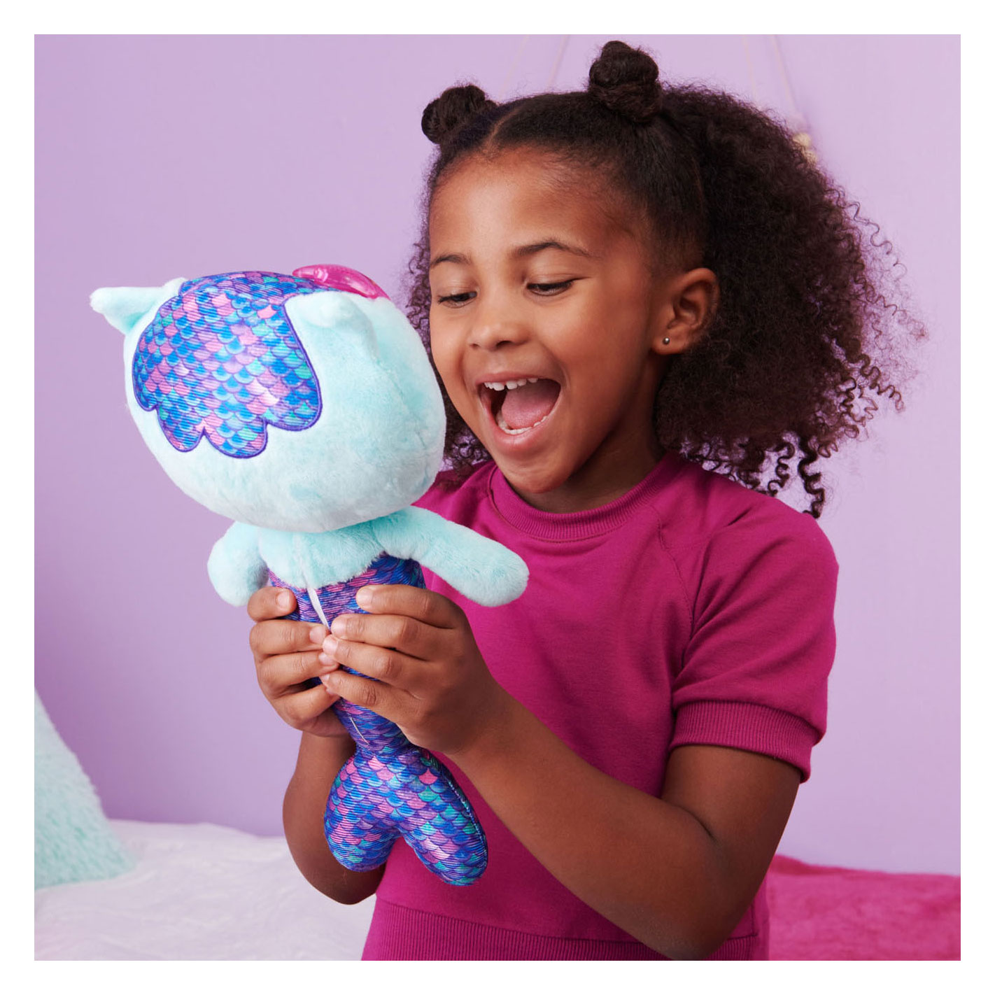 Gabby's Poppenhuis - Meerminkat Knuffel Licht en Geluid