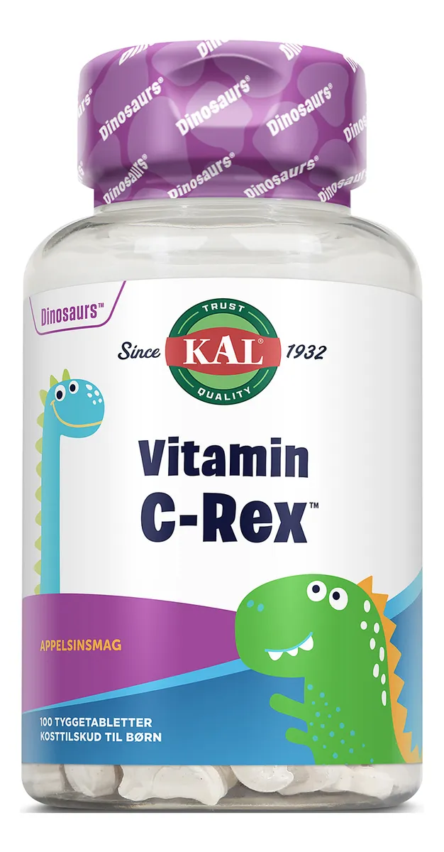 KAL DinoSaurs Vitamin C-Rex - 100 tyggetabl.
