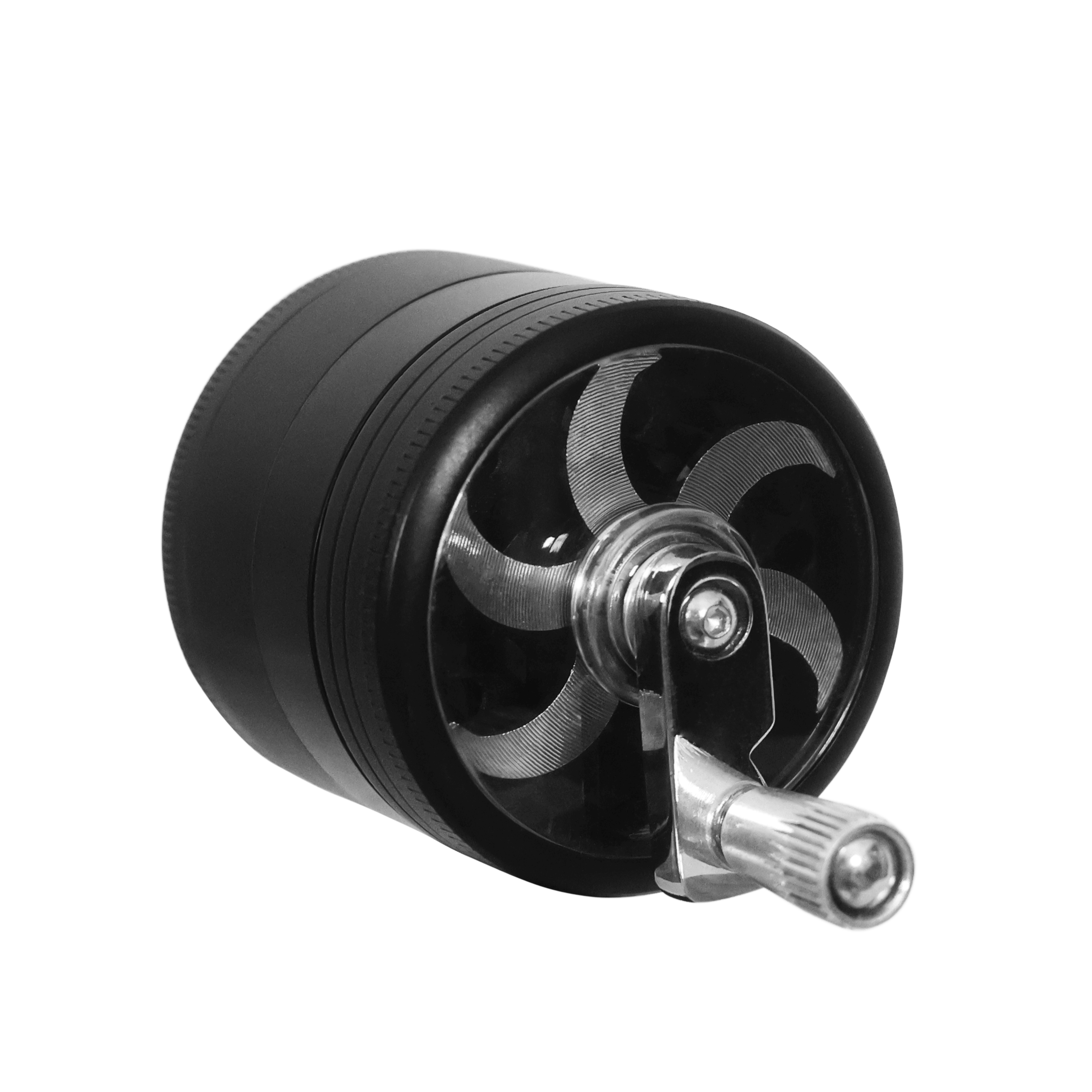 Grinder mit Kurbel 56 x 60 mm schwarz