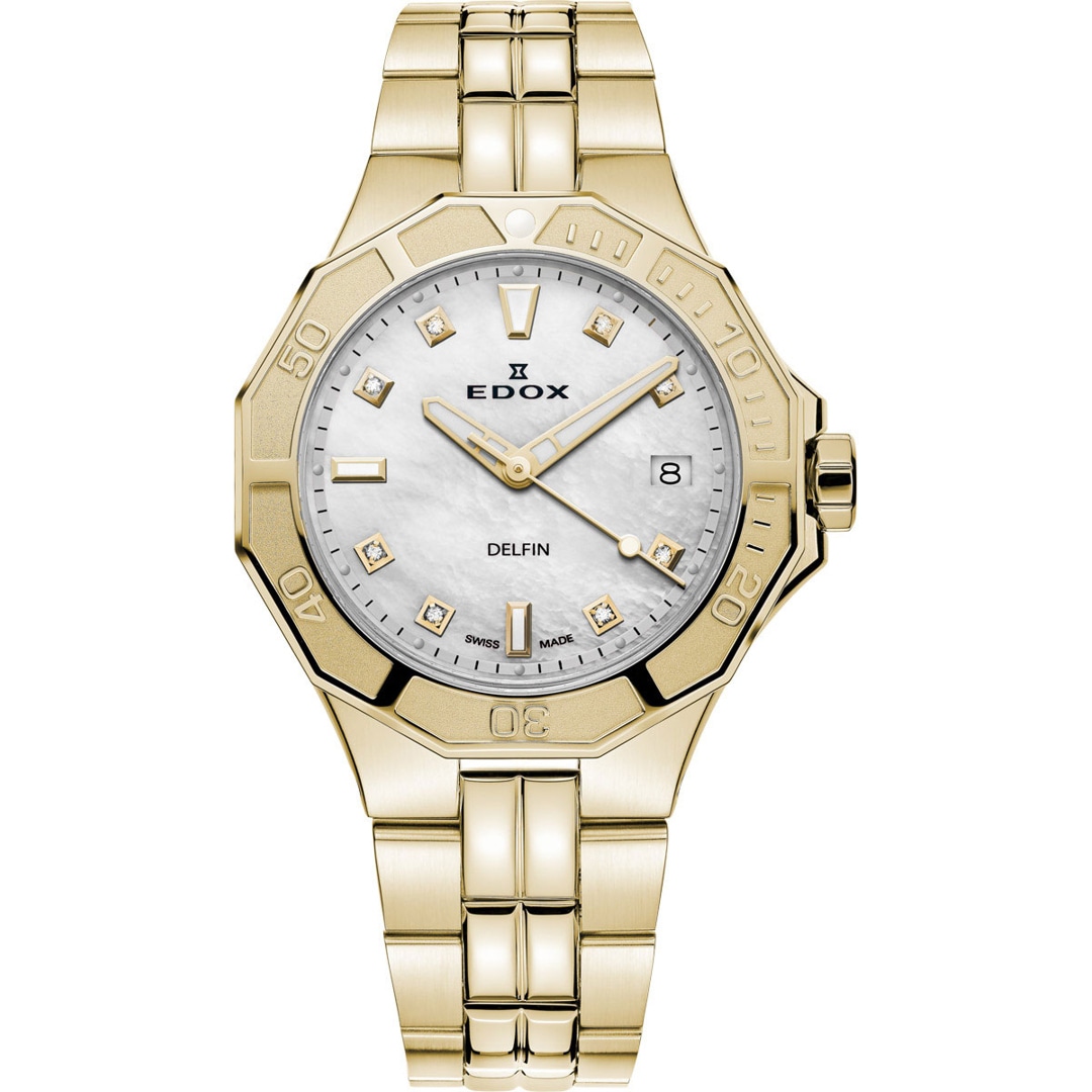 Edox Delfin Diver Date 38 Diamonds