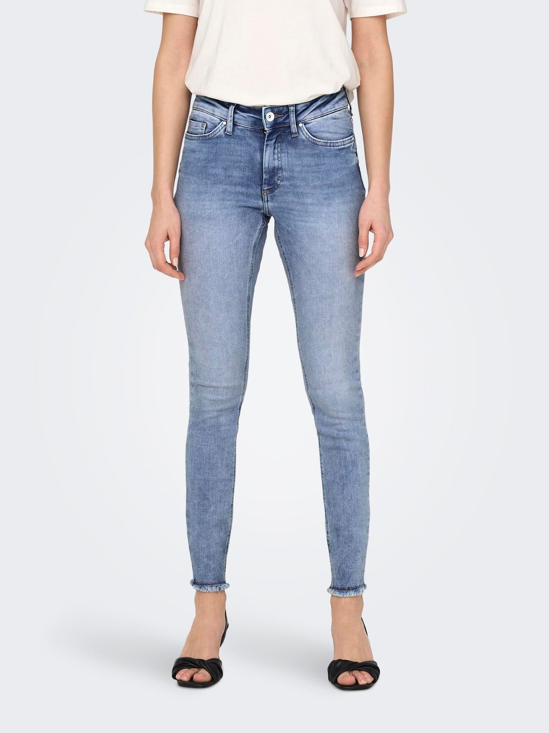 ONLBLUSH Mittlere Taille Skinny Fit Jeans Medium Blue Denim