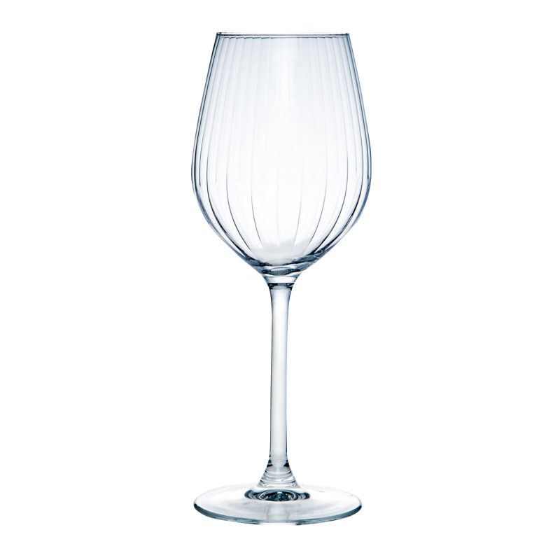 Lot de 4 verres à vin 'Plissé'