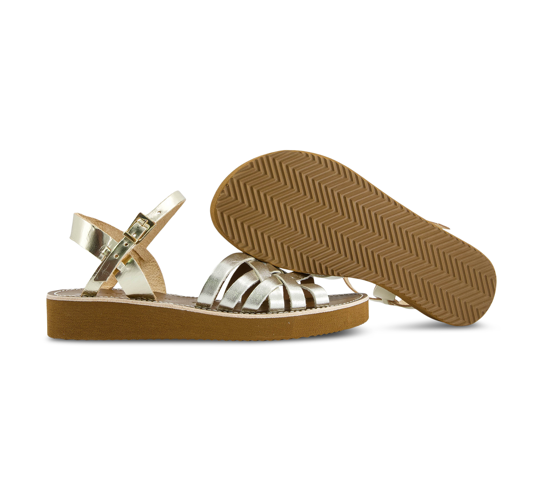Bold Matters Riemchensandalen silber