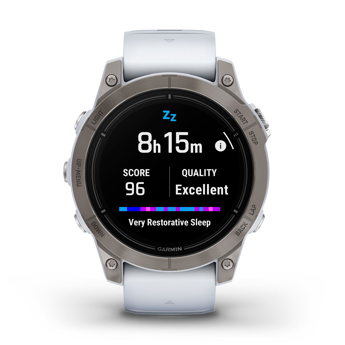 Garmin Epix 2 Pro Sapphire - Titanium, Whitestone rem, 47 mm