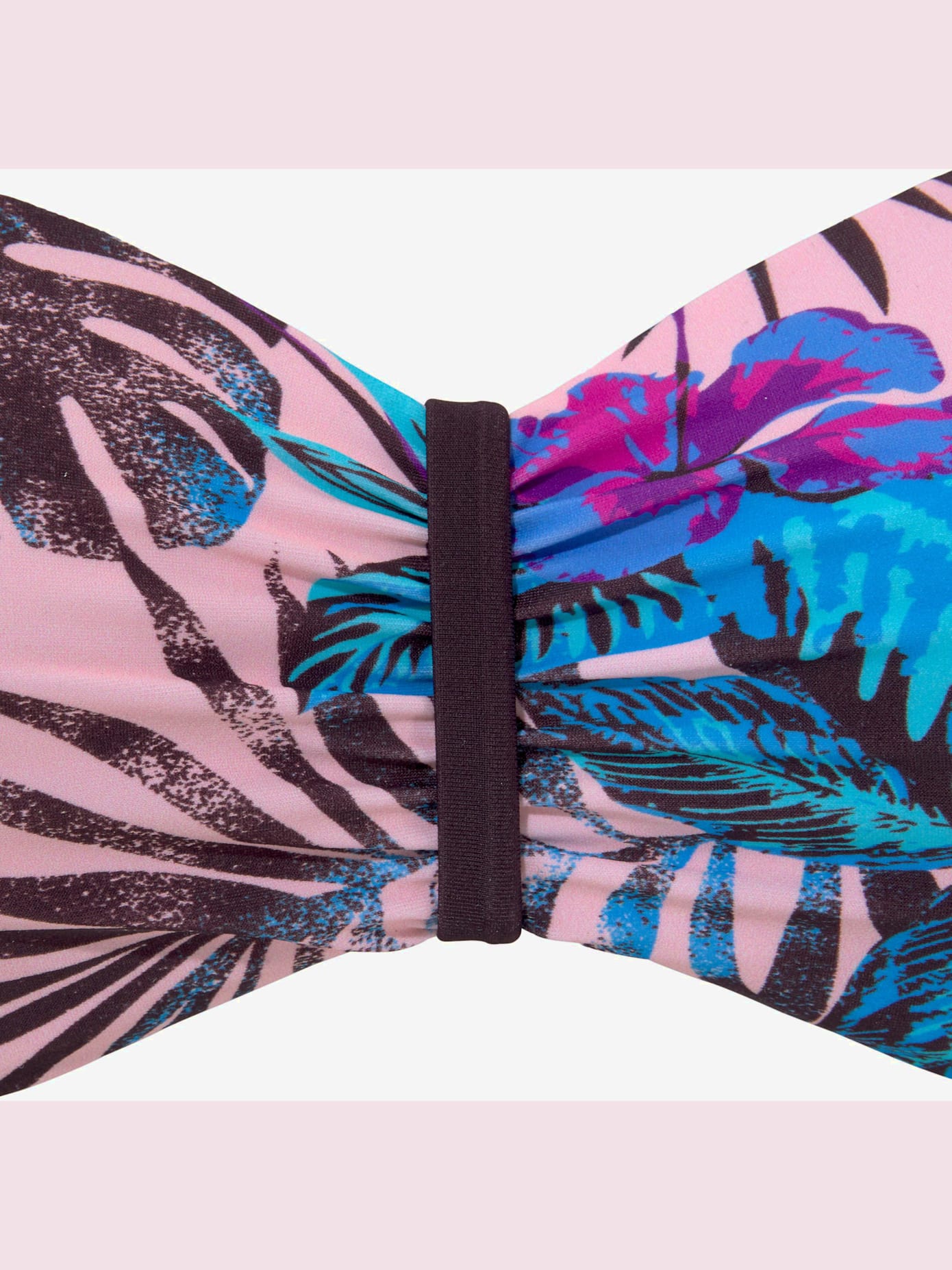 Haut de maillot de bain bandeau imprimé floral