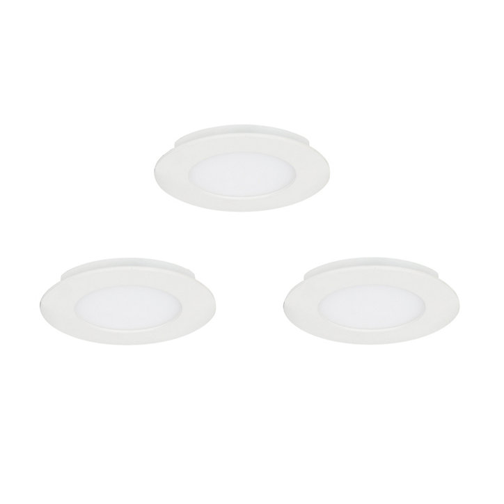 3 spots à encastrer LED intégrée Colours Karluk Ø8cm 2700K 4000K