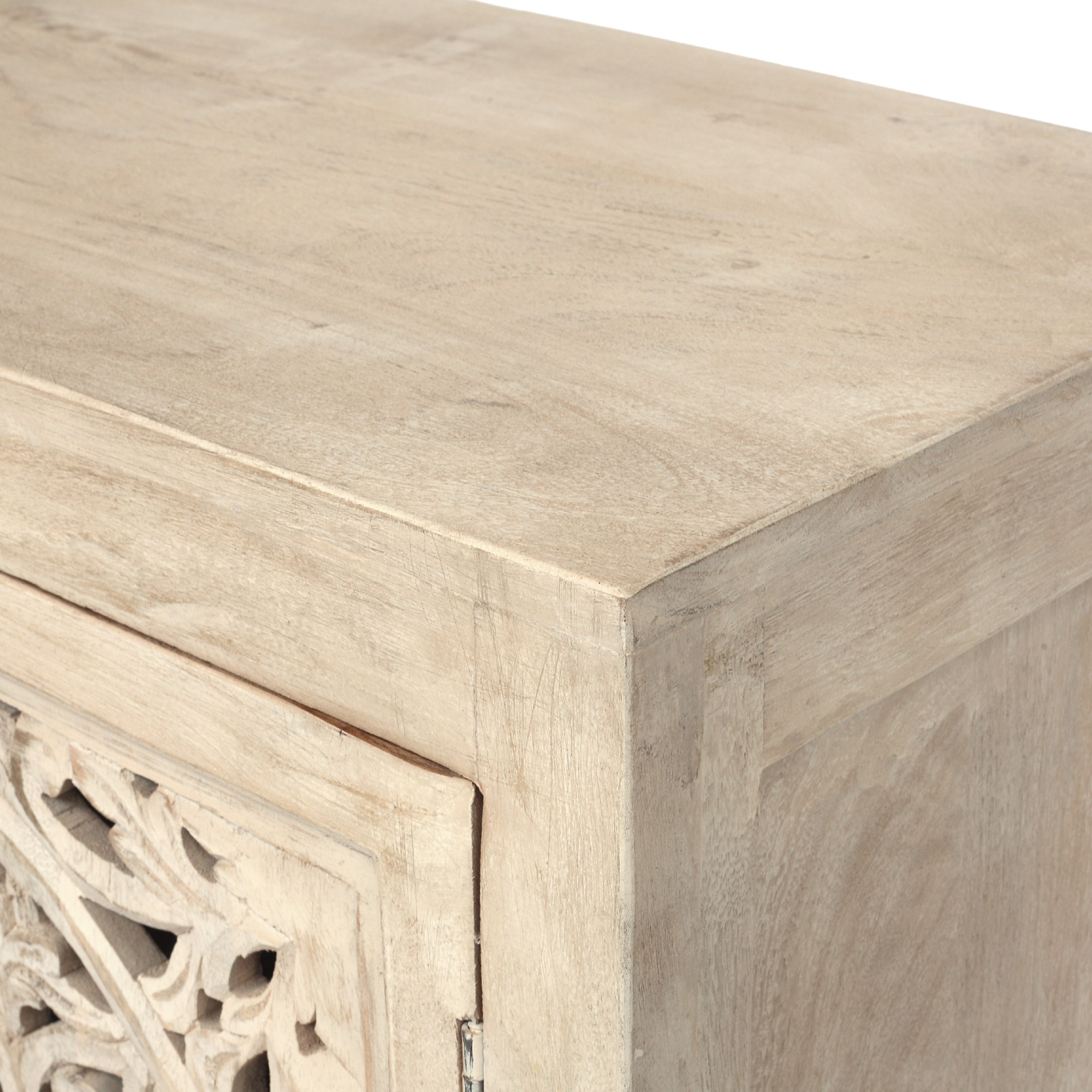 Sideboard 'Doubelle', weiß, B 130 cm, H 90 cm, L 40 cm von fischer's lagerhaus