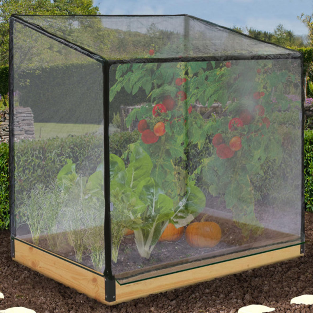 Pratik Garden Serre de potager aroma XXL bois - 115x80x130 cm