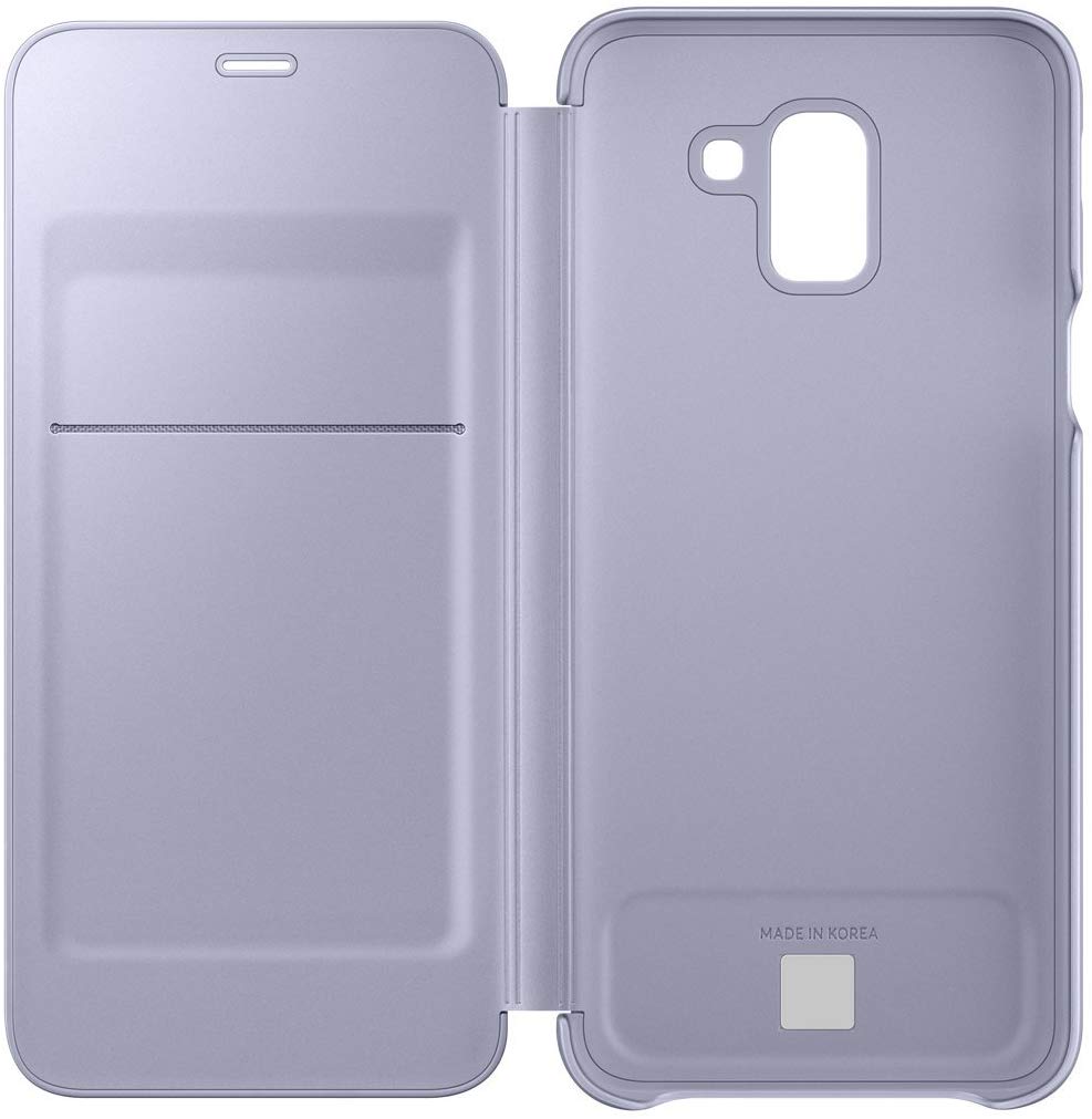 Original Samsung EF-WJ600 Wallet Cover für Galaxy J6 Lila