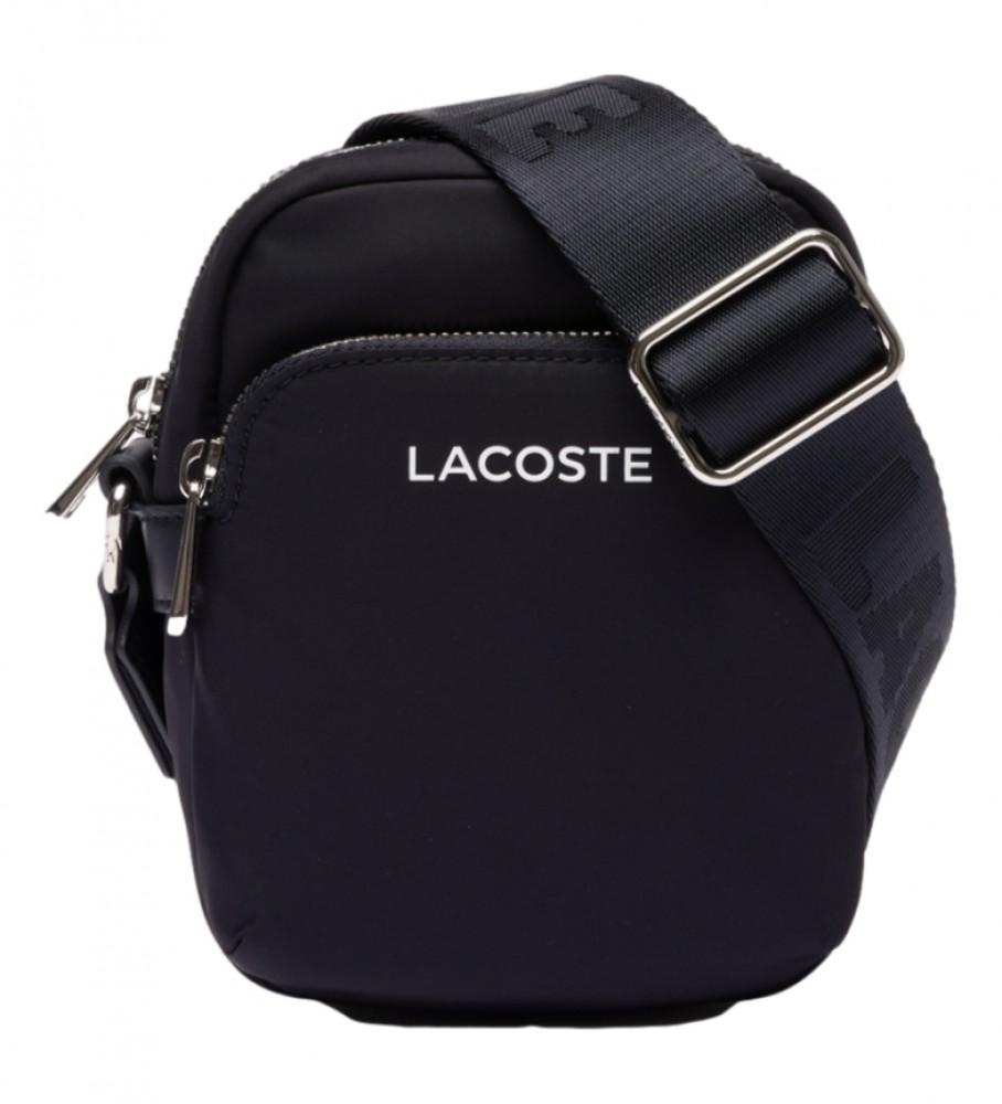 Bolsa de ombro Lacoste para câmera, roxa muito escura
