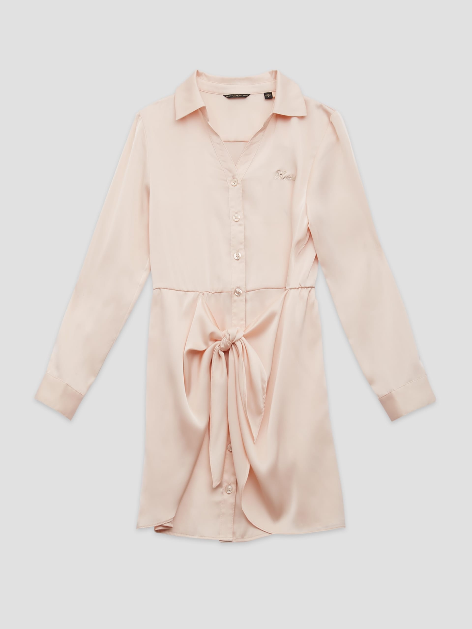Vestido camisa de cetim Eco Mini Me (7-16)