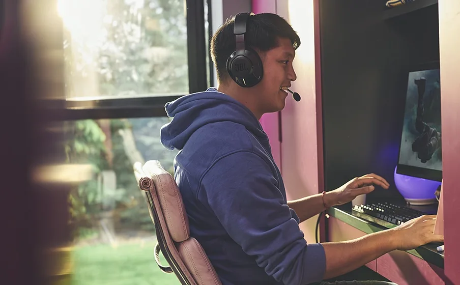 JBL Quantum 360 Mauve Casques gaming