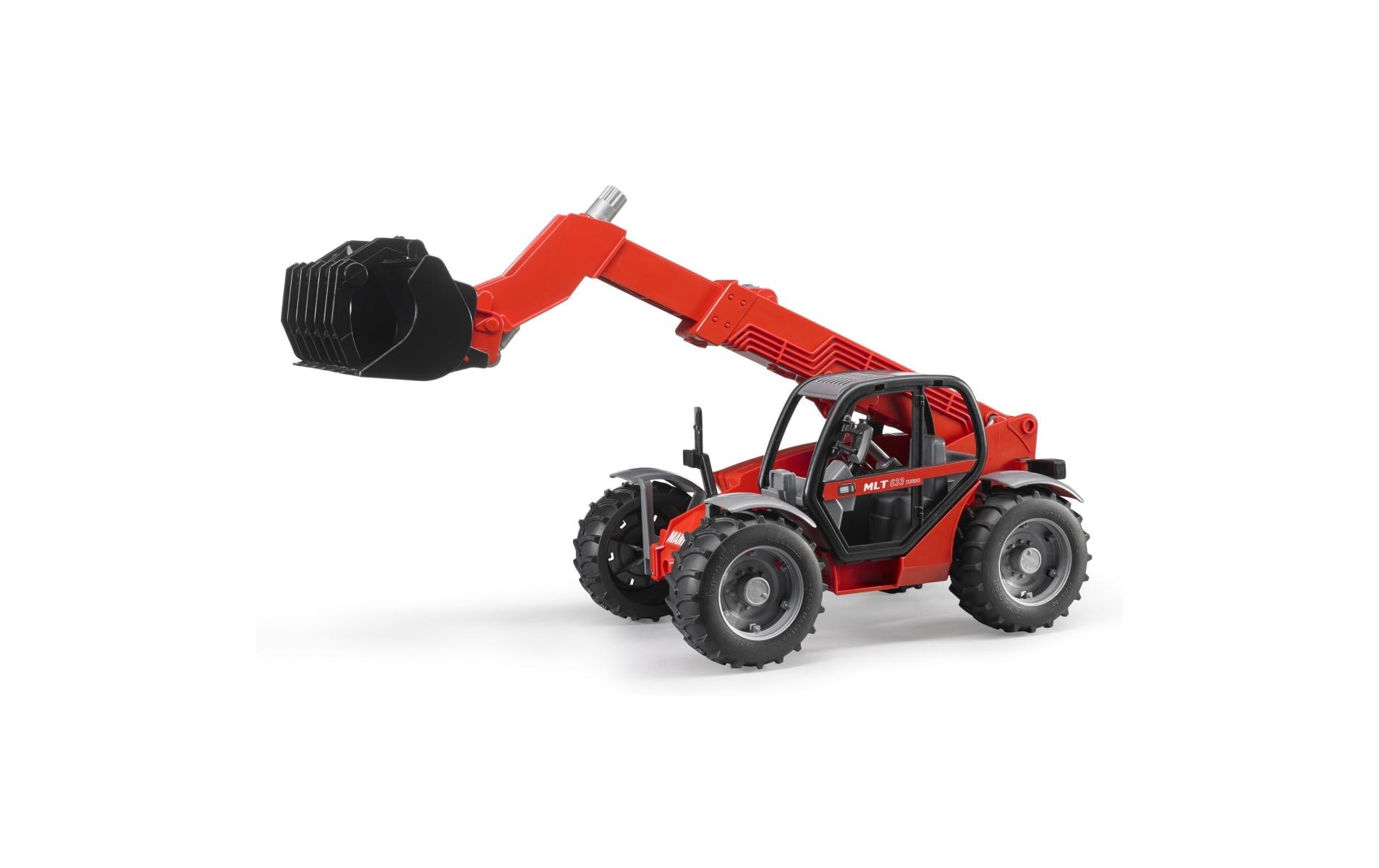 Baustellenfahrzeug Manitou Teleskoplader MLT 633Funktionaler Teleskoplader von Bruder