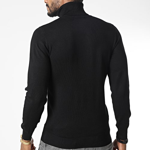 Pull Col Roulé Ocean Noir