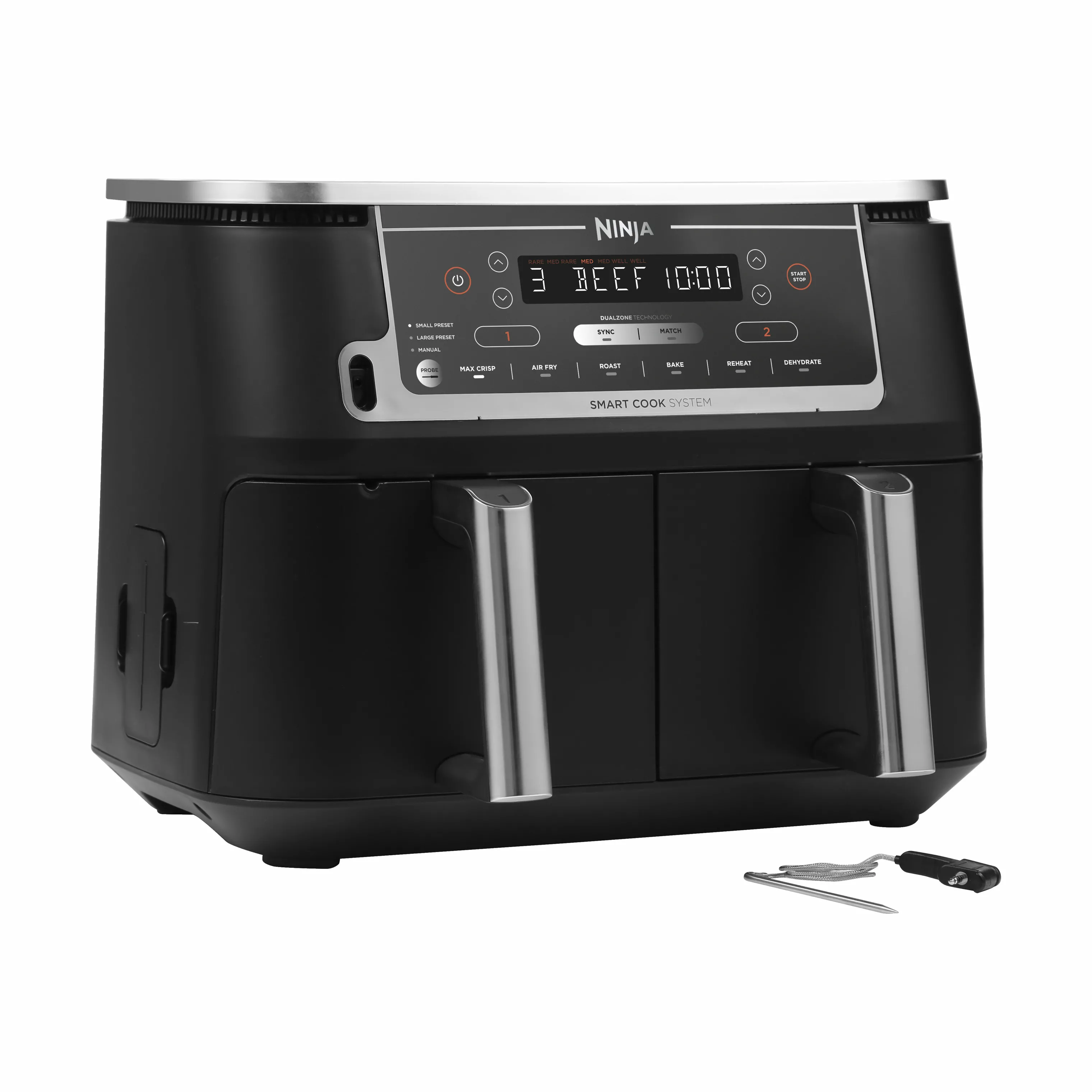 Ninja Max Dual Airfryer m. termometer