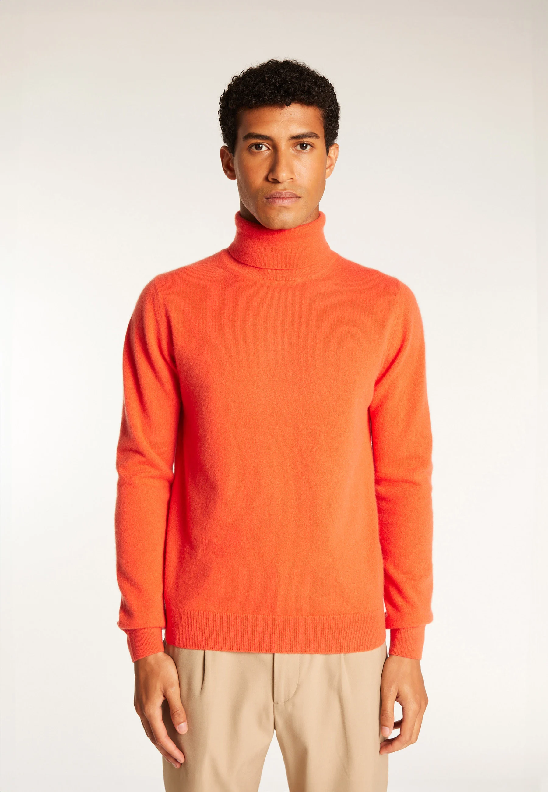 EDUARDOAH24 - Pull col roulé en cachemire | Orange