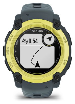 Montre GPS Garmin Instinct E - 40 mm Vert Electric Lime avec Bracelet en Silicone Bleu Twilight