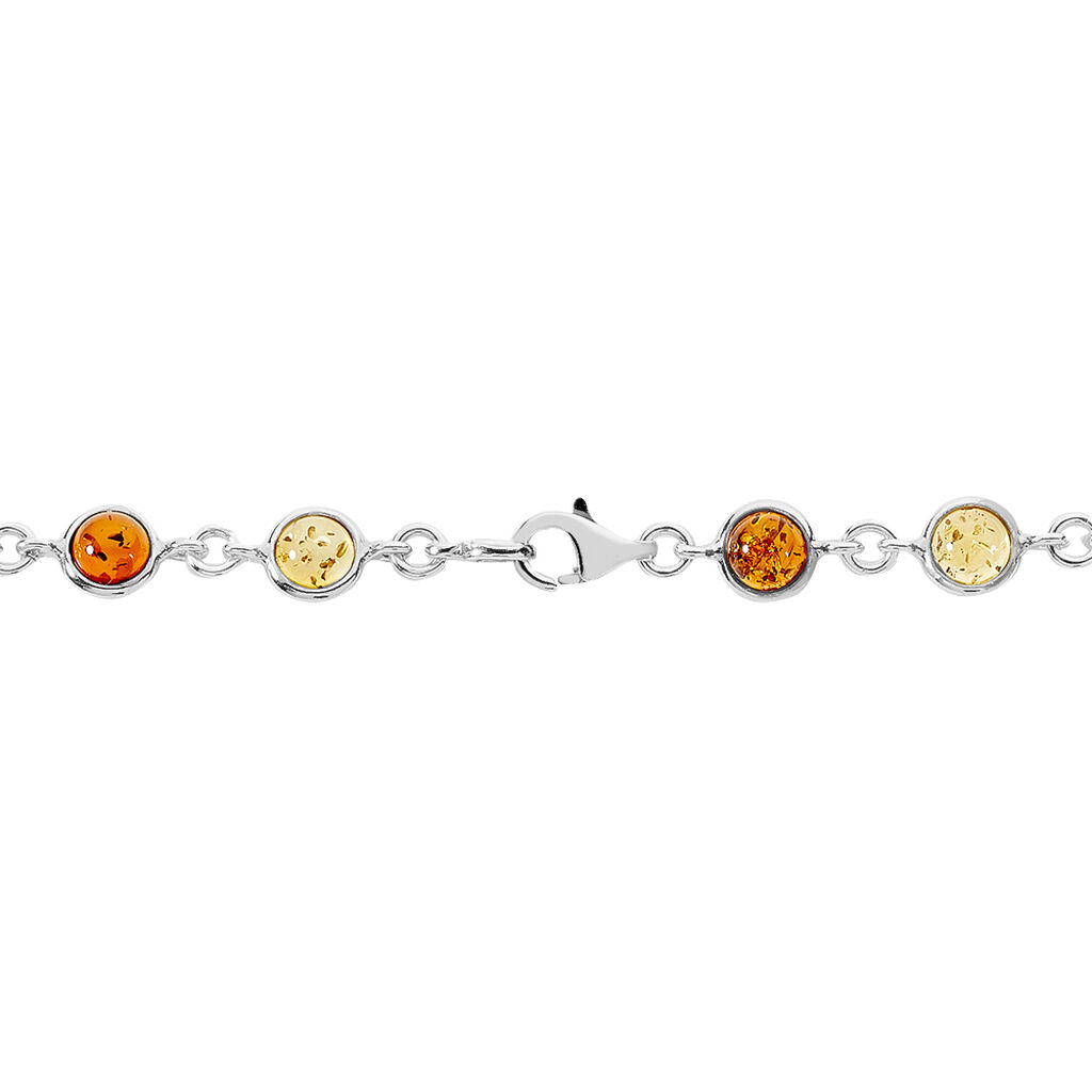 Bracelet Argent Blanc Rosalie Ambres