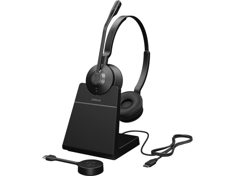 Jabra Headset Engage 55 SE UC Stereo USB-C, inkl. Ladestati Professionell klingende Anrufe. Ganz gleich, wo Sie arbeiten