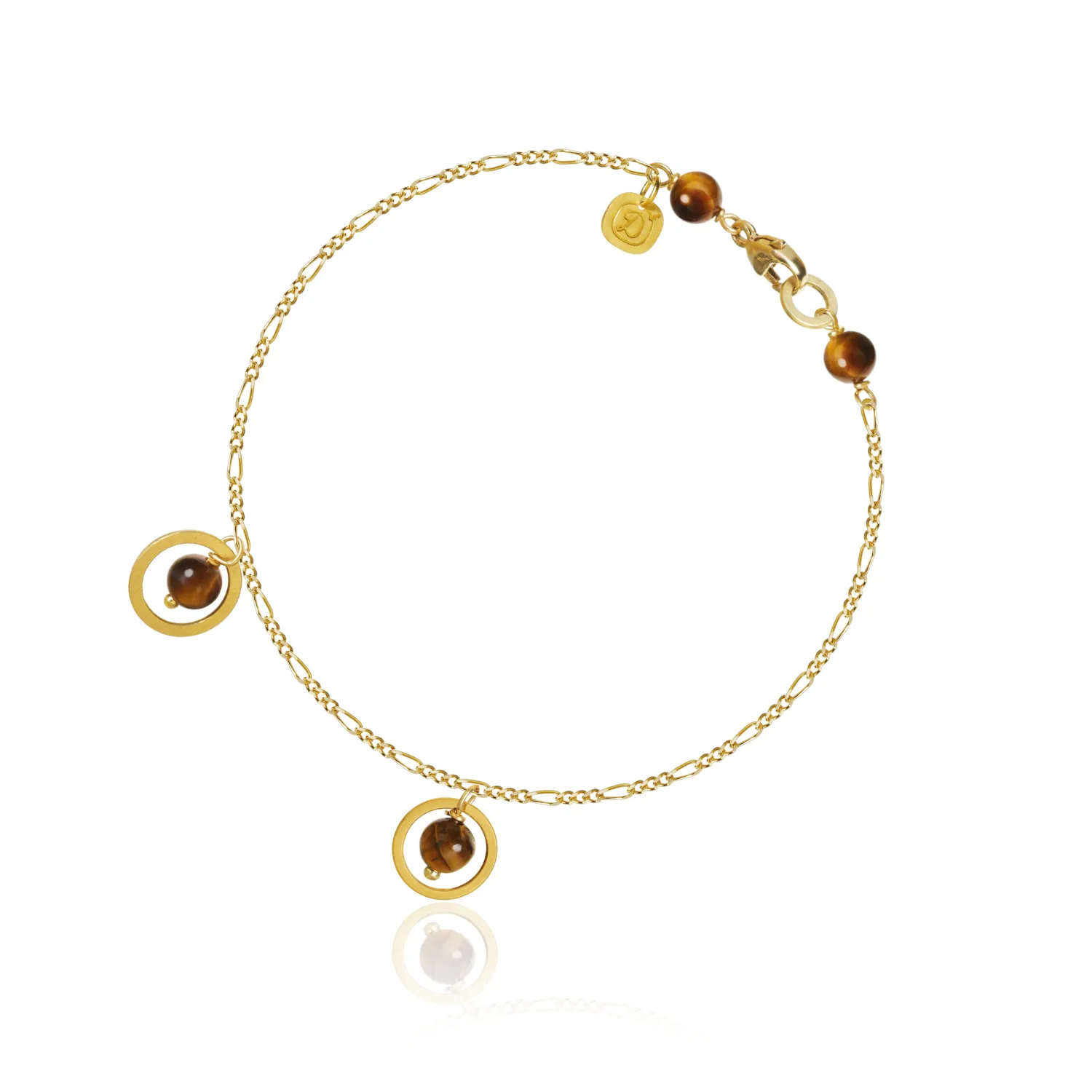 Dulong Piccolo Tiger Eye Armbånd 18 kt. Guld PIC4-A1111
