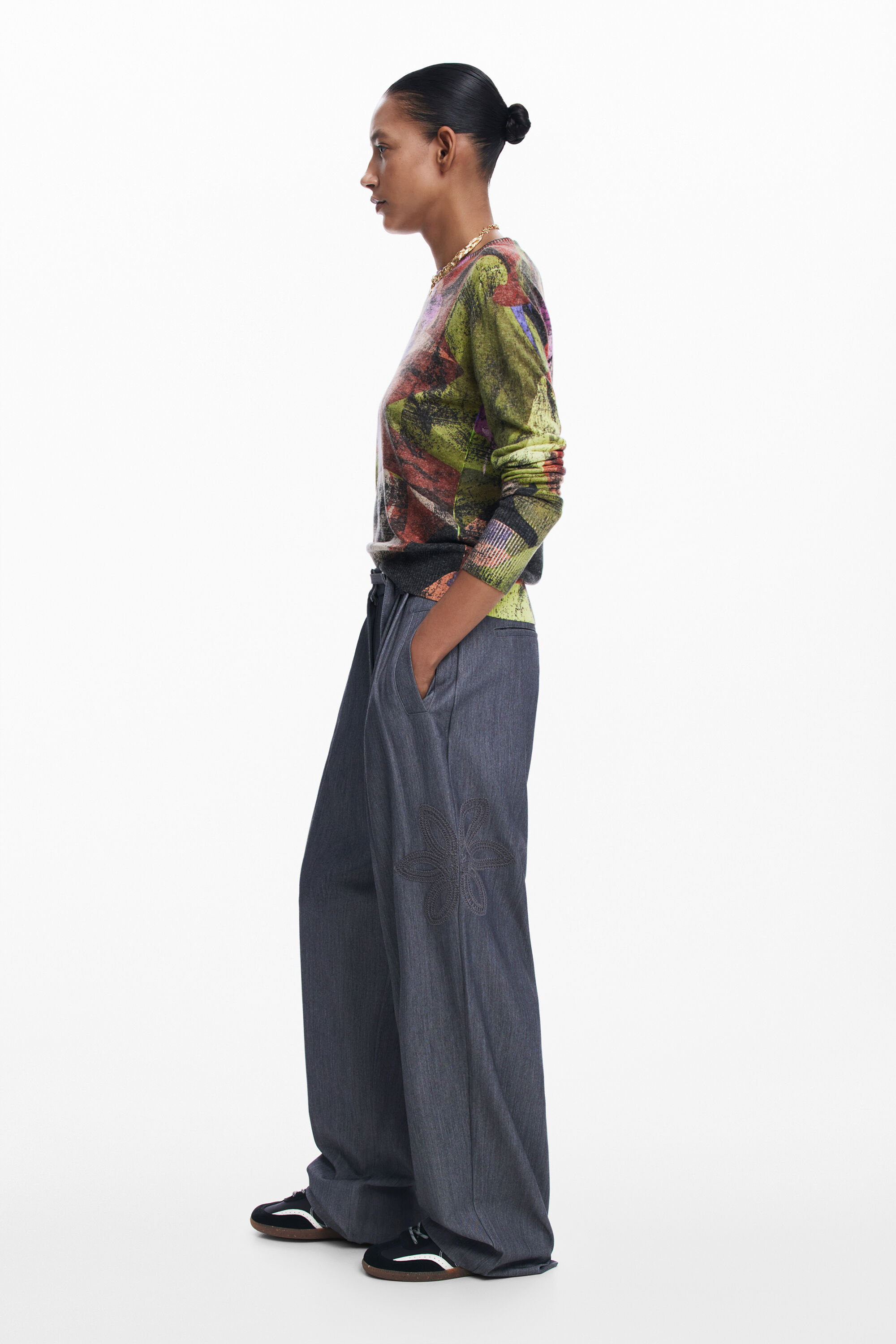 Suéter estampado da M. Christian Lacroix