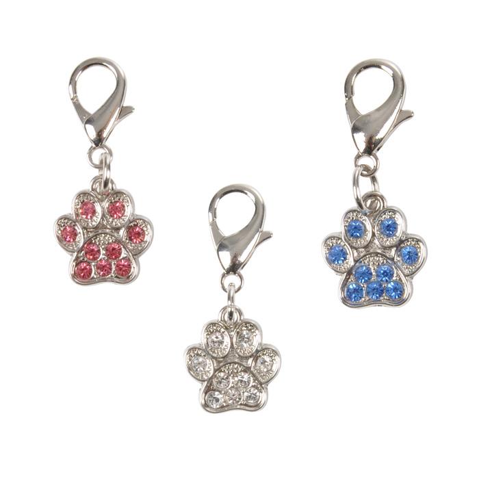 PENDENTIF COLLIER FORME PATTE METAL 2CM