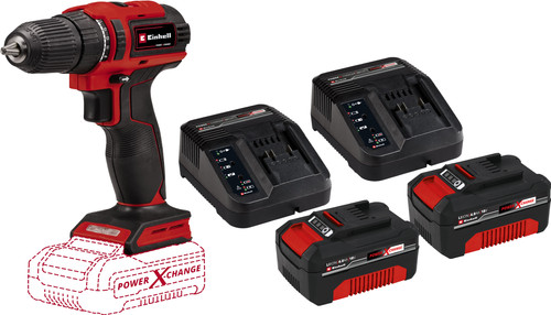 Einhell TE-CD 18/40 Li BL Solo 4,0 Ah Accu (2x) Starterspakket