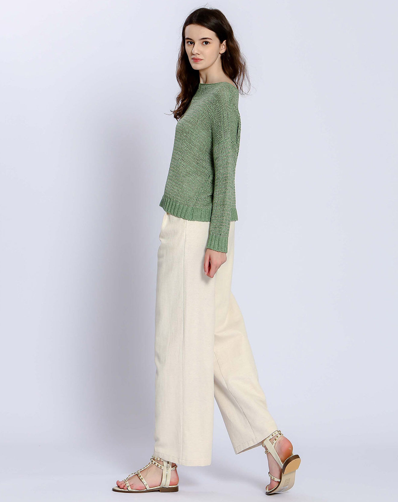 See u Soon Pantalon en Lin mélangé Elena blanc
