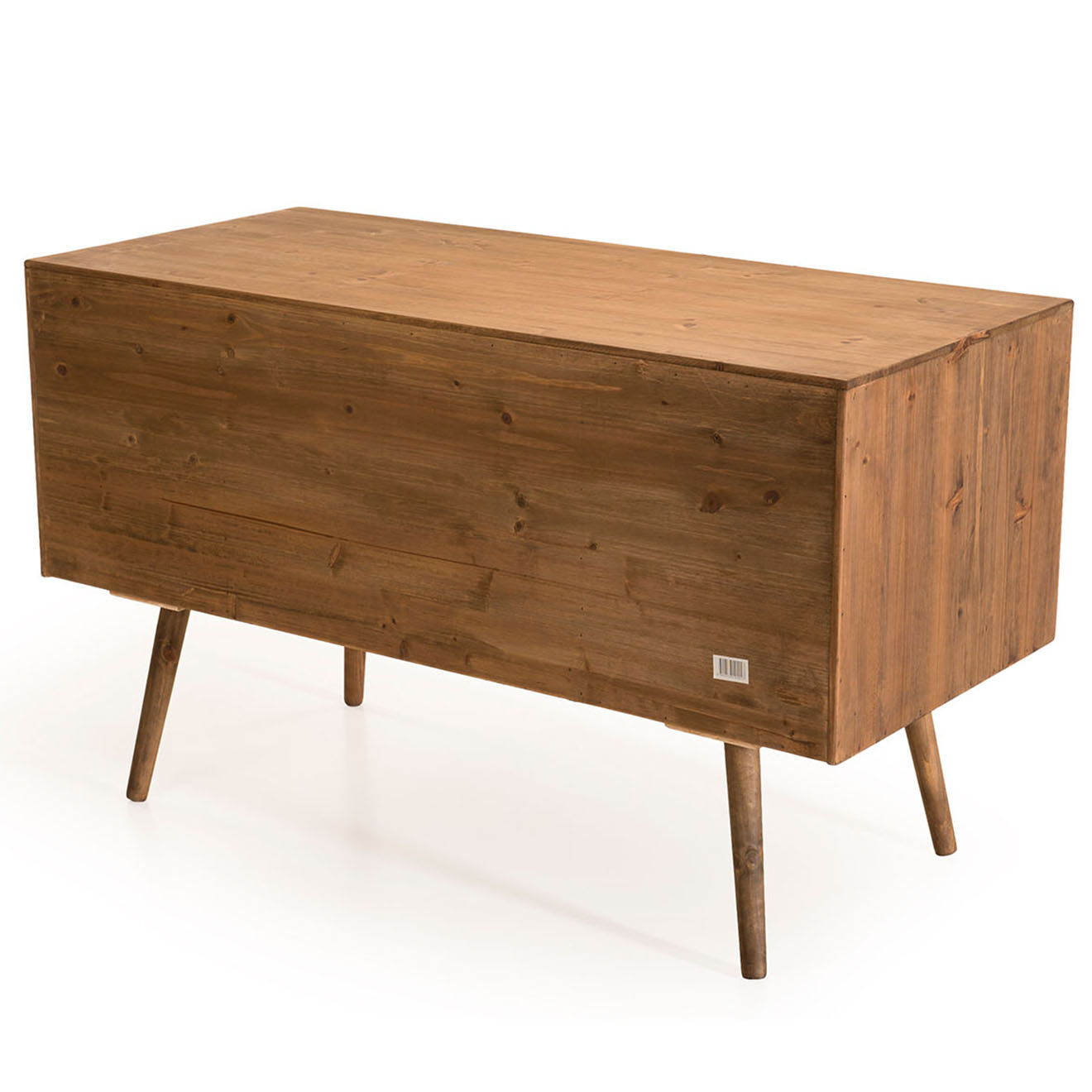 Macabane Bureau scandinave bois 6 tiroirs sapin andy bois - 128x57x77 cm