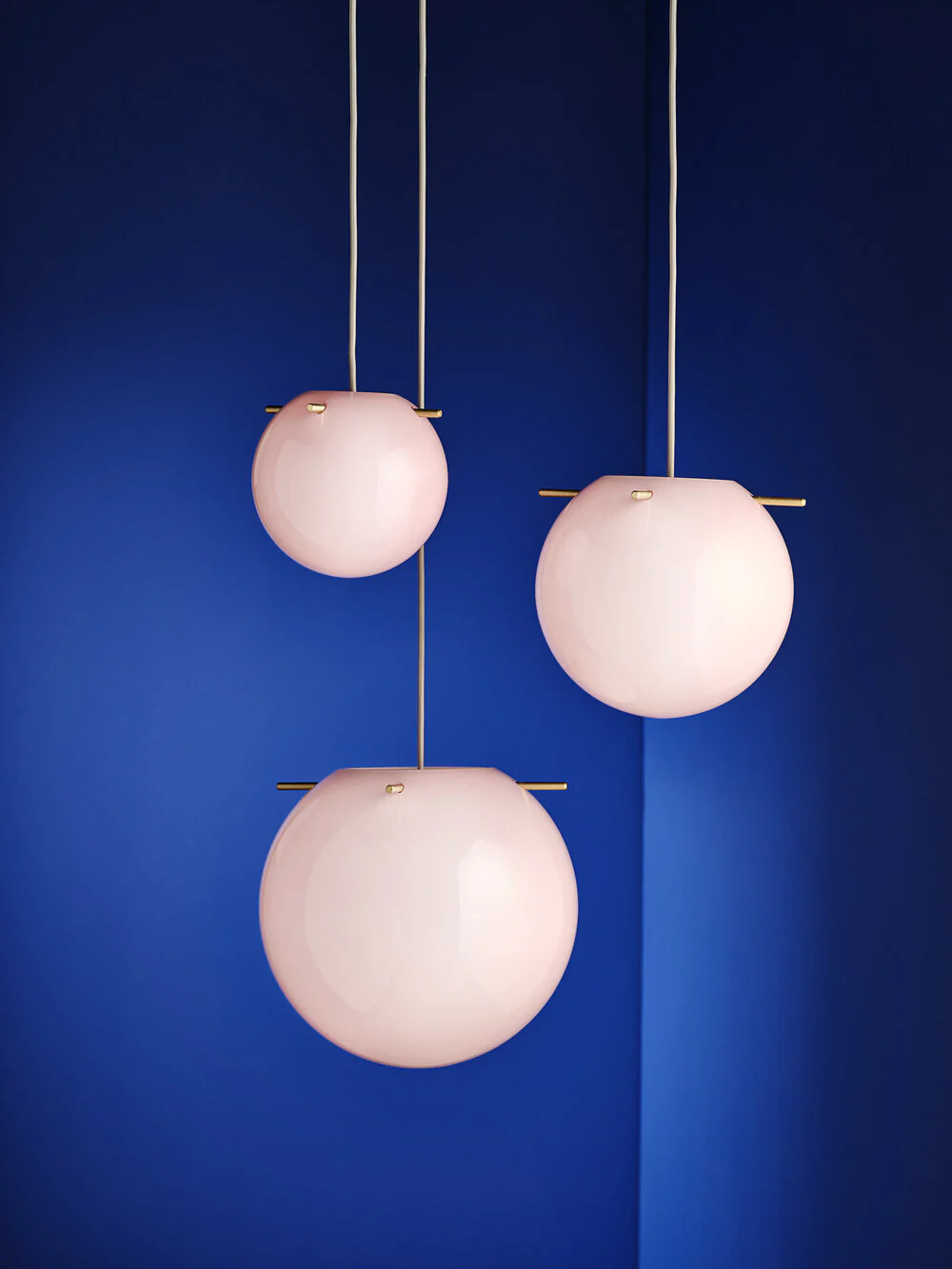 Frandsen  Koi Pendel, Opal Rose/Brass Sticks - Ø25