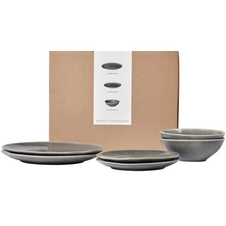 Broste Copenhagen Nordic Rain dinner serviesset van 2
