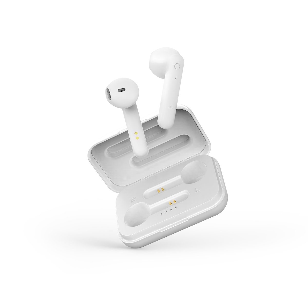 T110 TWS earbuds charging case  BT 5 matte white