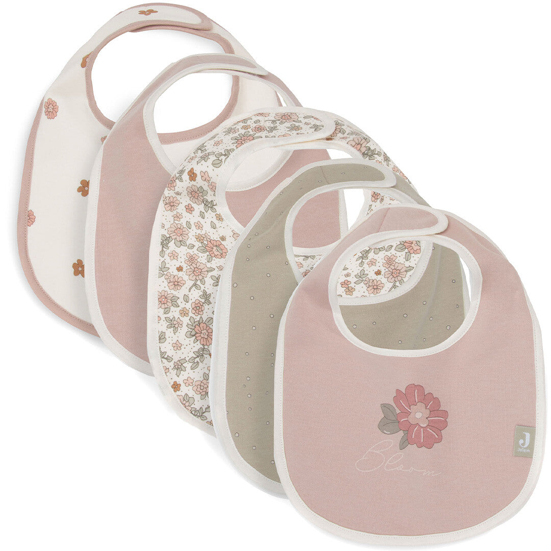 Jollein slabbetje retro flowers - 5st