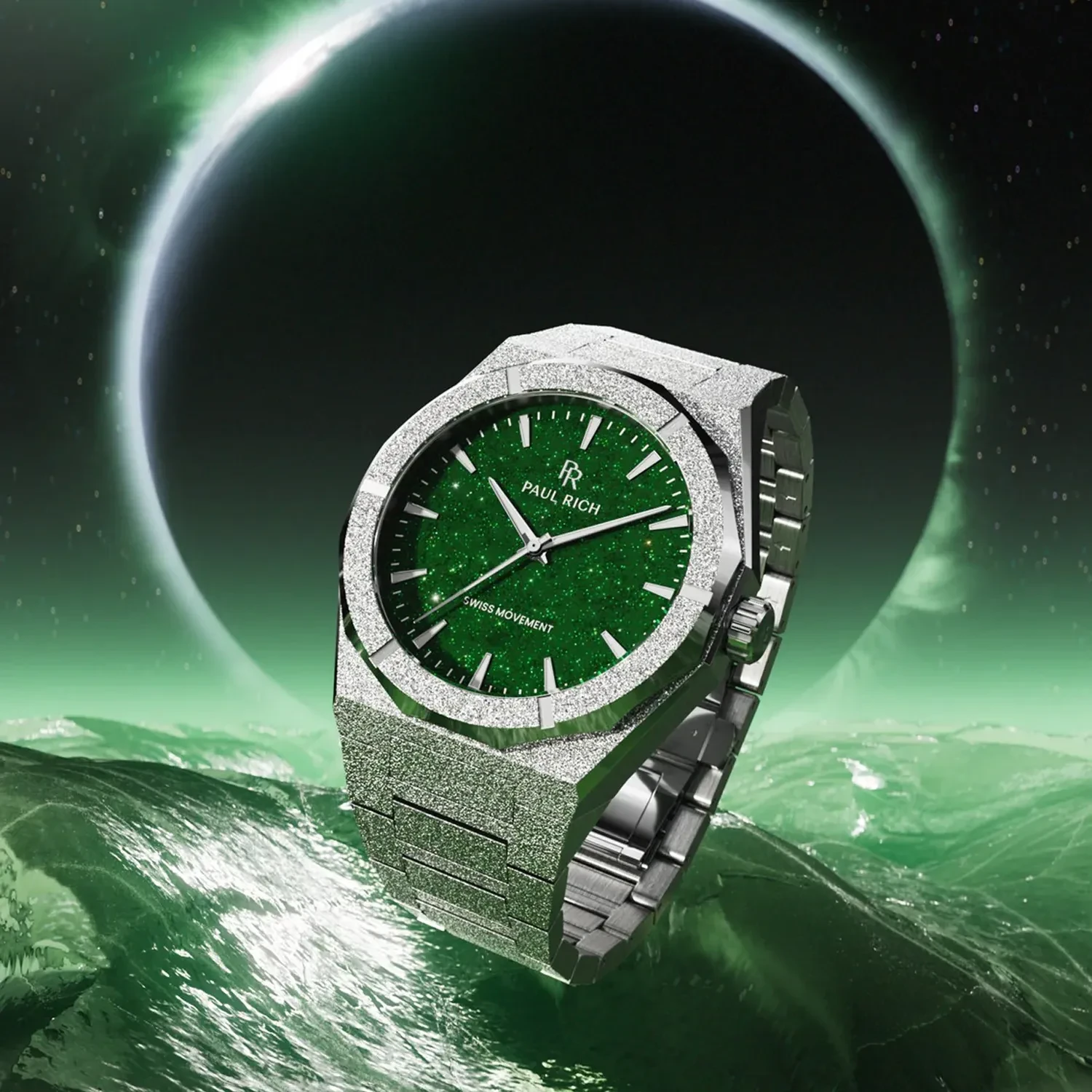 Paul Rich Frosted Star Dust II Silver Green PR20209