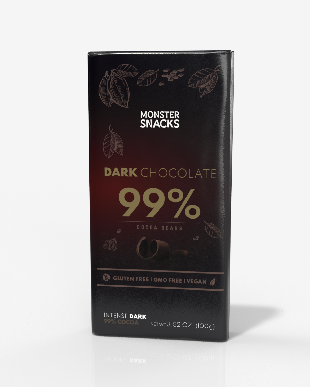 Monster 99% Mørk Sjokolade 3x100g