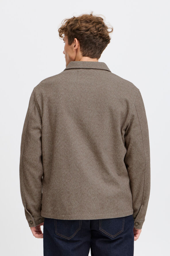 Casual Friday CFGIBSON herringbone jacket Silver mink melange
