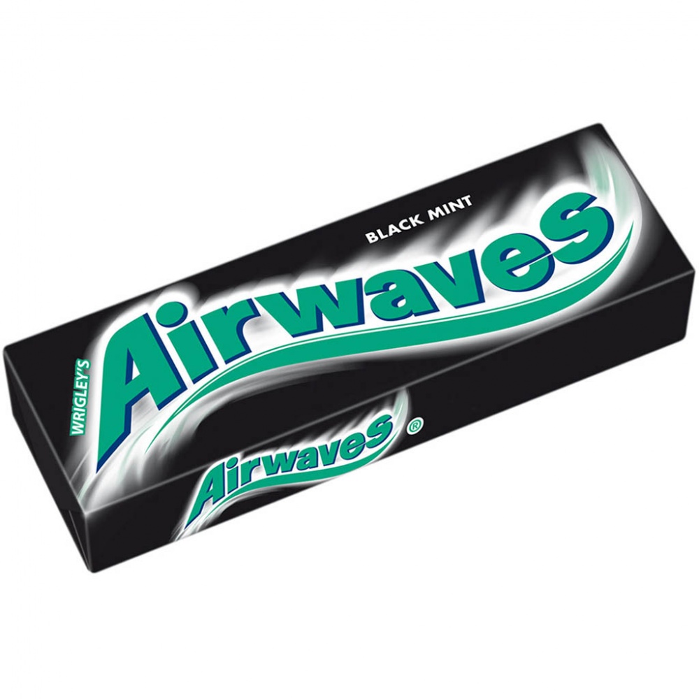 30x Wrigleys Airwaves Black Mint á 14g=300 Kaugummi Dragees MHD:29.12.25