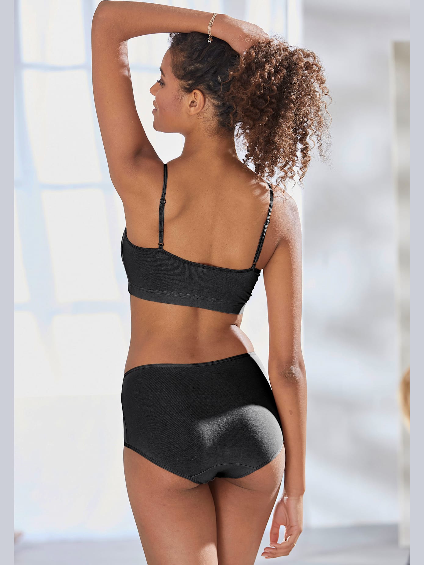 Lot de 4 slips taille haute lascana