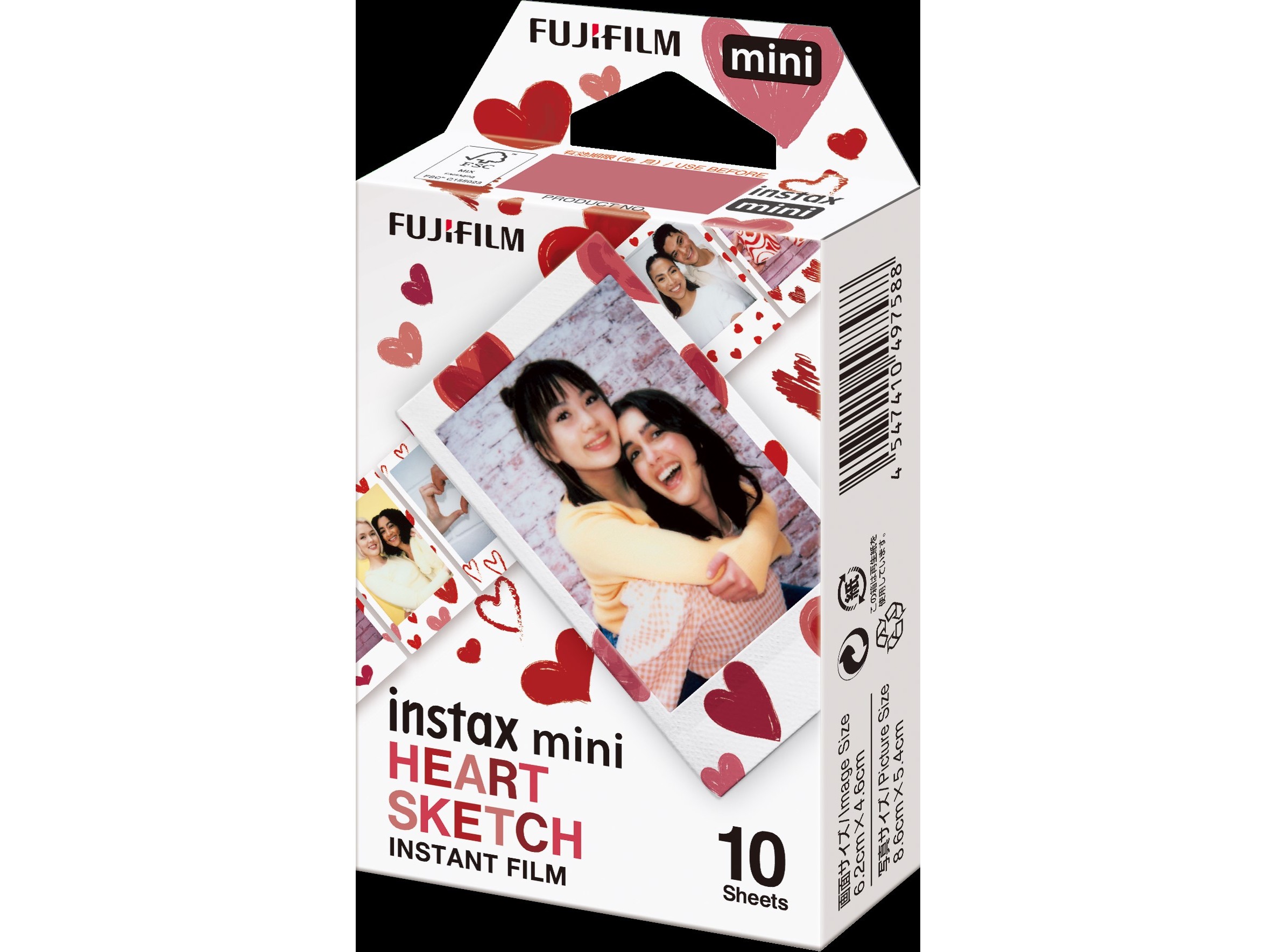 RECARGA FUJIFILM INSTAX MINI HEART SKETCH