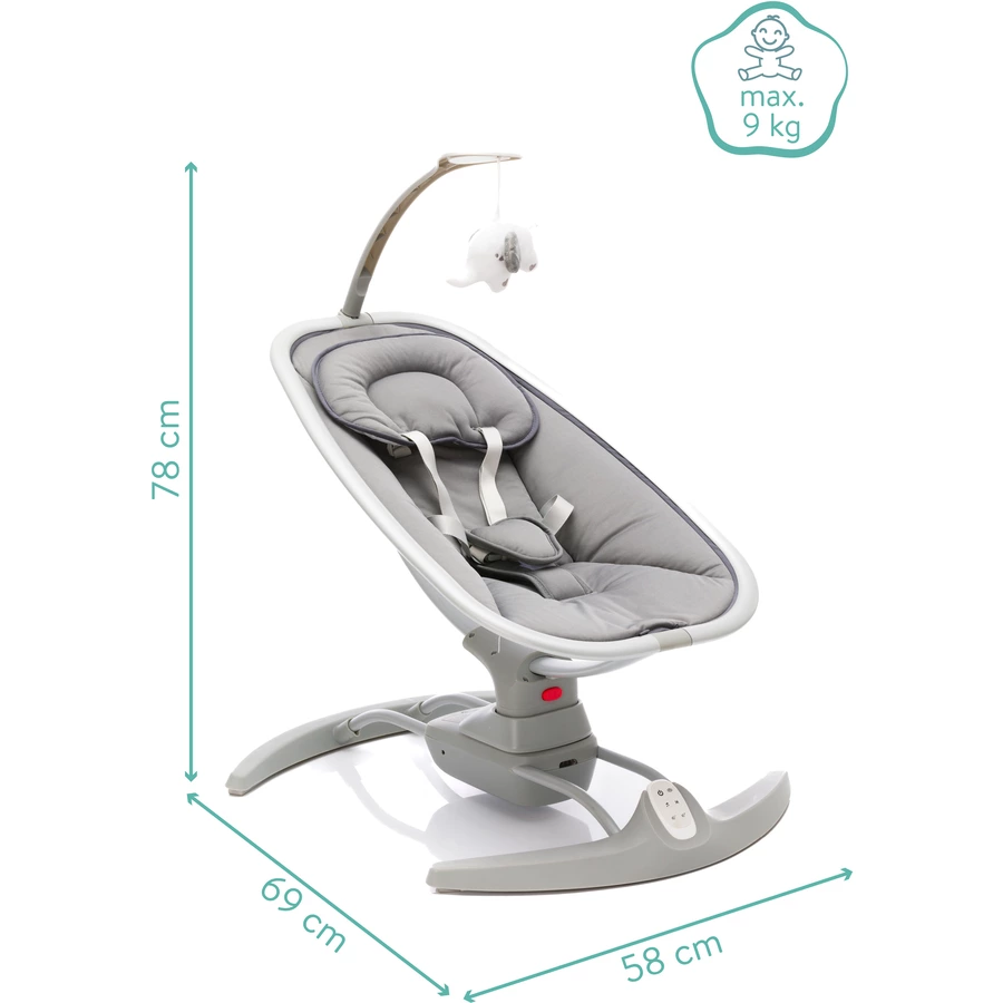 fillikid elektrische Babywippe Mimi grau