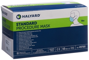 HALYARD Procedure Mask protect blau Typ IIR, 50 Stück