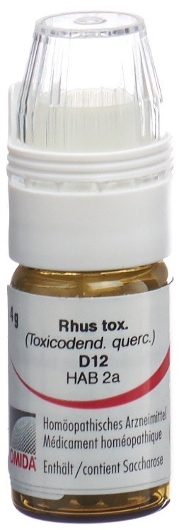 Omida Rhus toxicodendron Glob 12 D mit Dosierhilfe 4 g